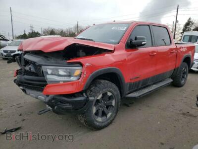 2021 RAM 1500 Rebel, красный — VIN 1C6SRFLT2MN529330, Copart