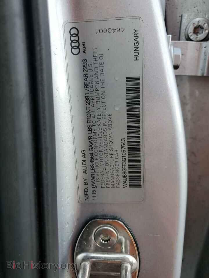 2016 AUDI A3 - VIN: WAUB8GFF3G1057543 - Фото 12