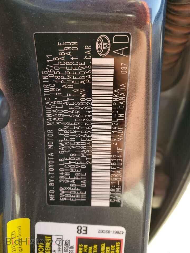 2011 TOYOTA COROLLA - VIN: 2T1BU4EEXBC644820 - Photo 13