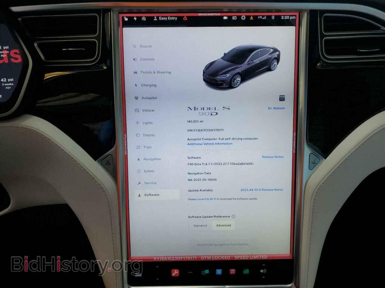 2016 TESLA MODEL S - VIN: 5YJSA1E23GF176171 - Photo 9