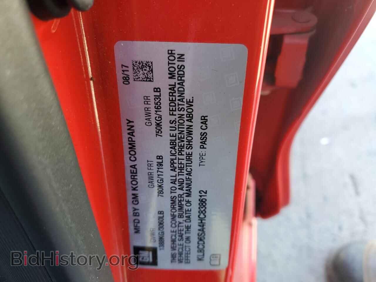 2017 CHEVROLET SPARK - VIN: KL8CD6SA4HC838612 - Фото 12