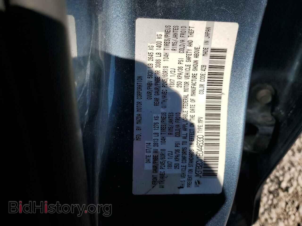 2014 MAZDA CX-9 - VIN: JM3TB2CV1E0446330 - Фото 13