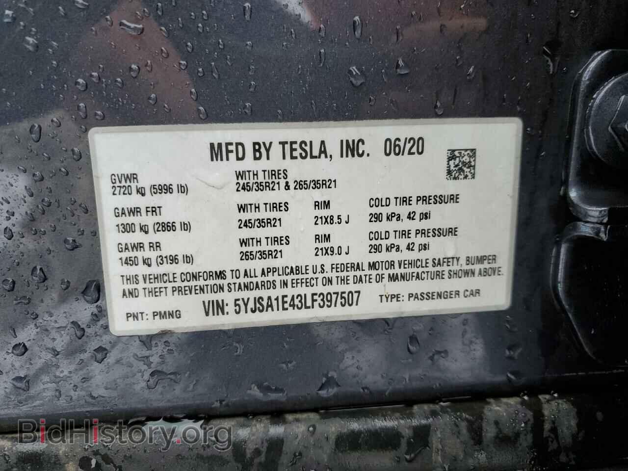 2020 TESLA MODEL S - VIN: 5YJSA1E43LF397507 - Photo 13