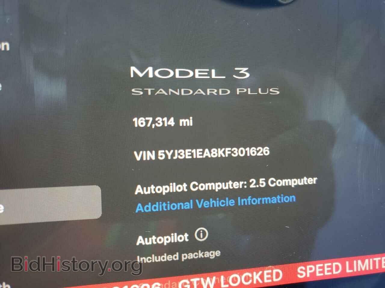2019 TESLA MODEL 3 - VIN: 5YJ3E1EA8KF301626 - Photo 9