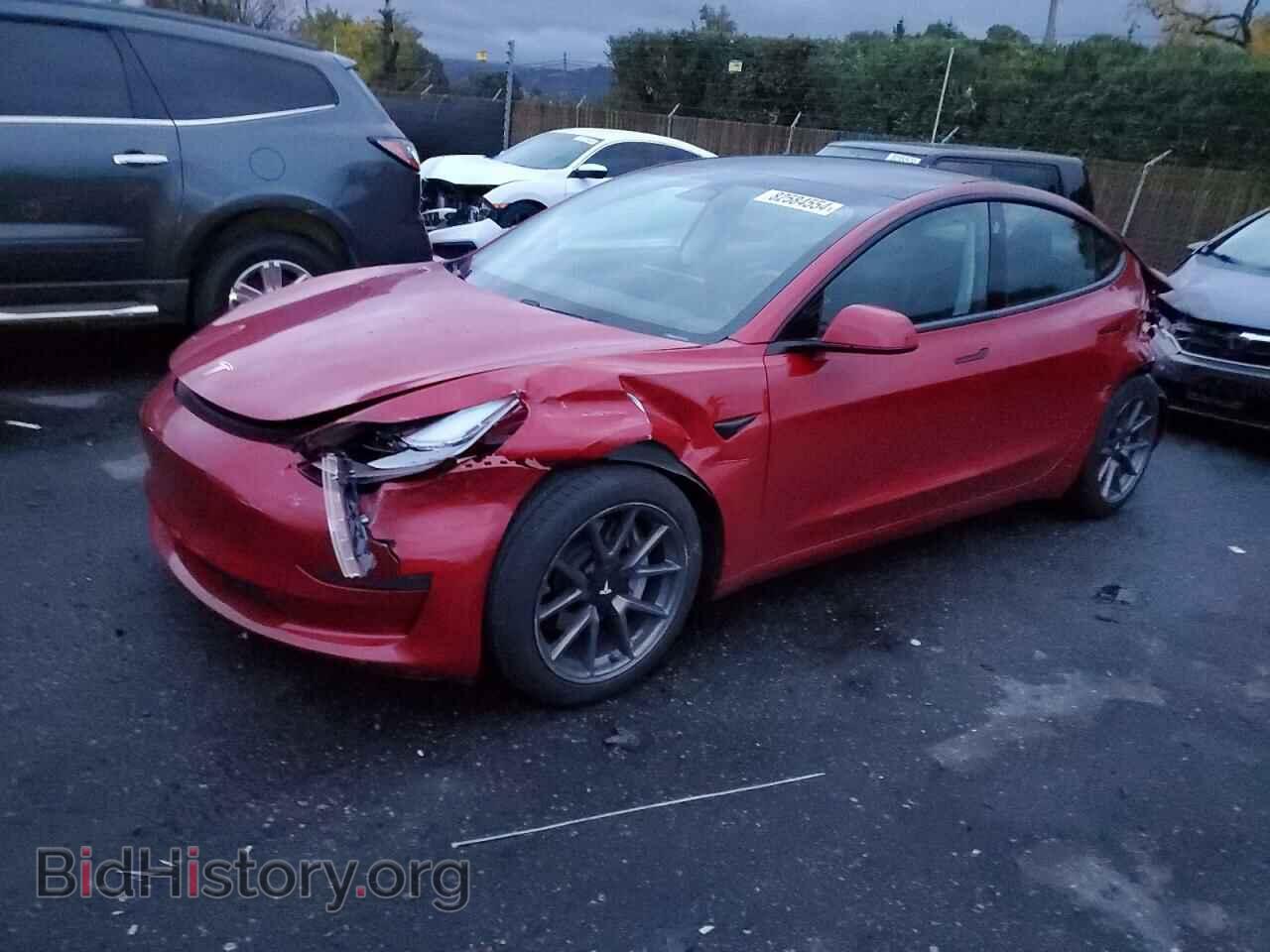 Фотография 5YJ3E1EA7MF077252 - TESLA MODEL 3 2021