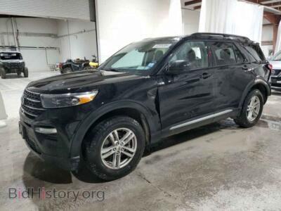 2022 Ford EXPLORER XLT, black — VIN 1FMSK8DH4NGB15079, Copart