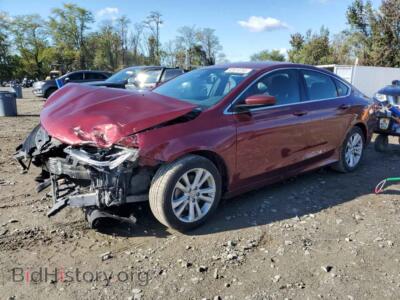 2016 Chrysler 200 Limited, burgundy — VIN 1C3CCCAB7GN149934, Copart