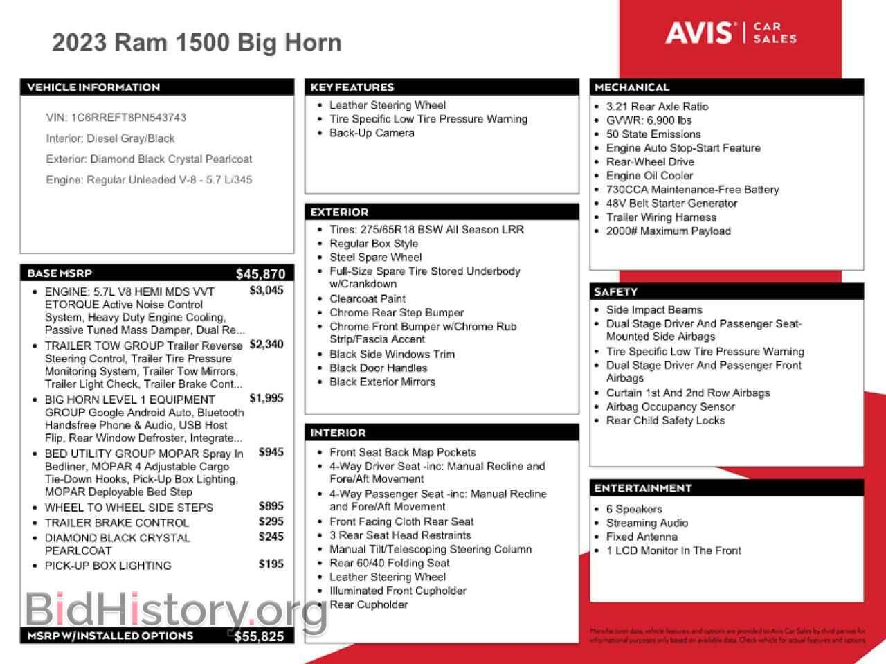 2023 RAM 1500 - VIN: 1C6RREFT8PN543743 - Фото 12