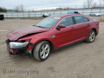 2013 Ford TAURUS SEL, red — VIN 1FAHP2E85DG211738, Copart