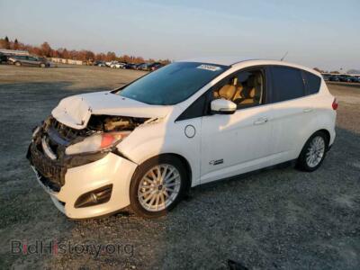 2015 Ford CMAX Premium SEL, white — VIN 1FADP5CU2FL101773, Copart