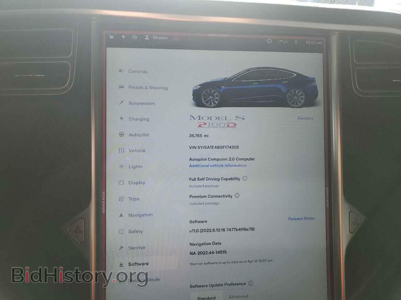 2016 TESLA MODEL S - VIN: 5YJSA1E48GF174305 - Фото 9