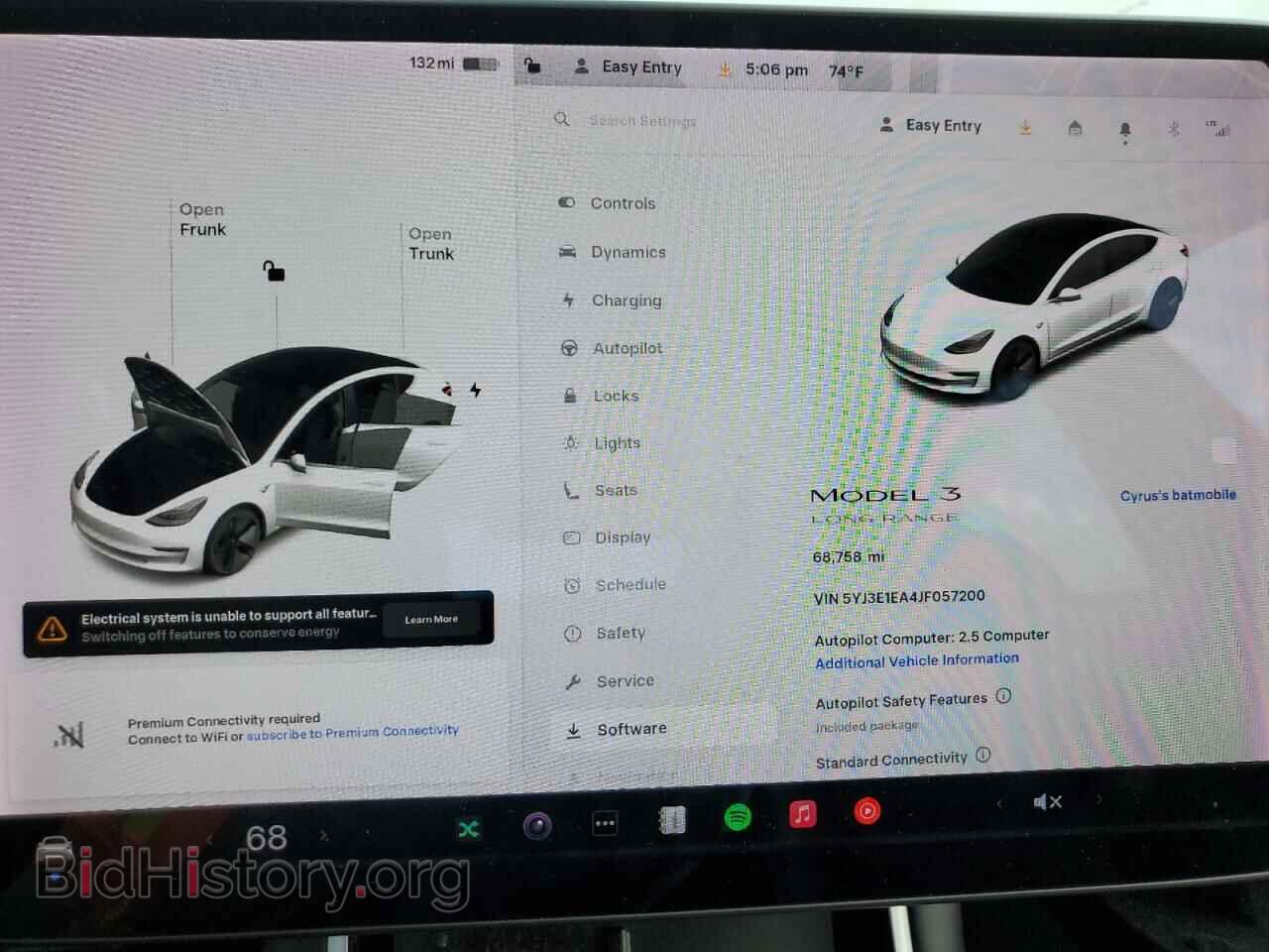 2018 TESLA MODEL 3 - VIN: 5YJ3E1EA4JF057200 - Photo 9