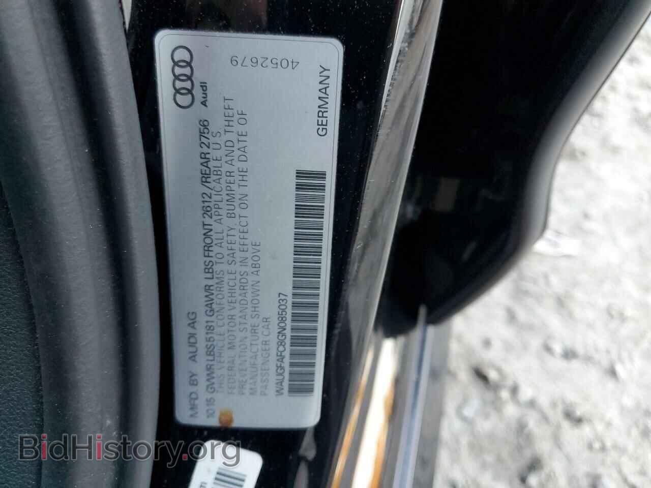 2016 AUDI A6 - VIN: WAUGFAFC8GN085037 - Фото 12