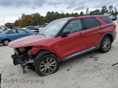 2020 Ford EXPLORER XLT, красный — VIN 1FMSK8DH3LGA11695, Copart