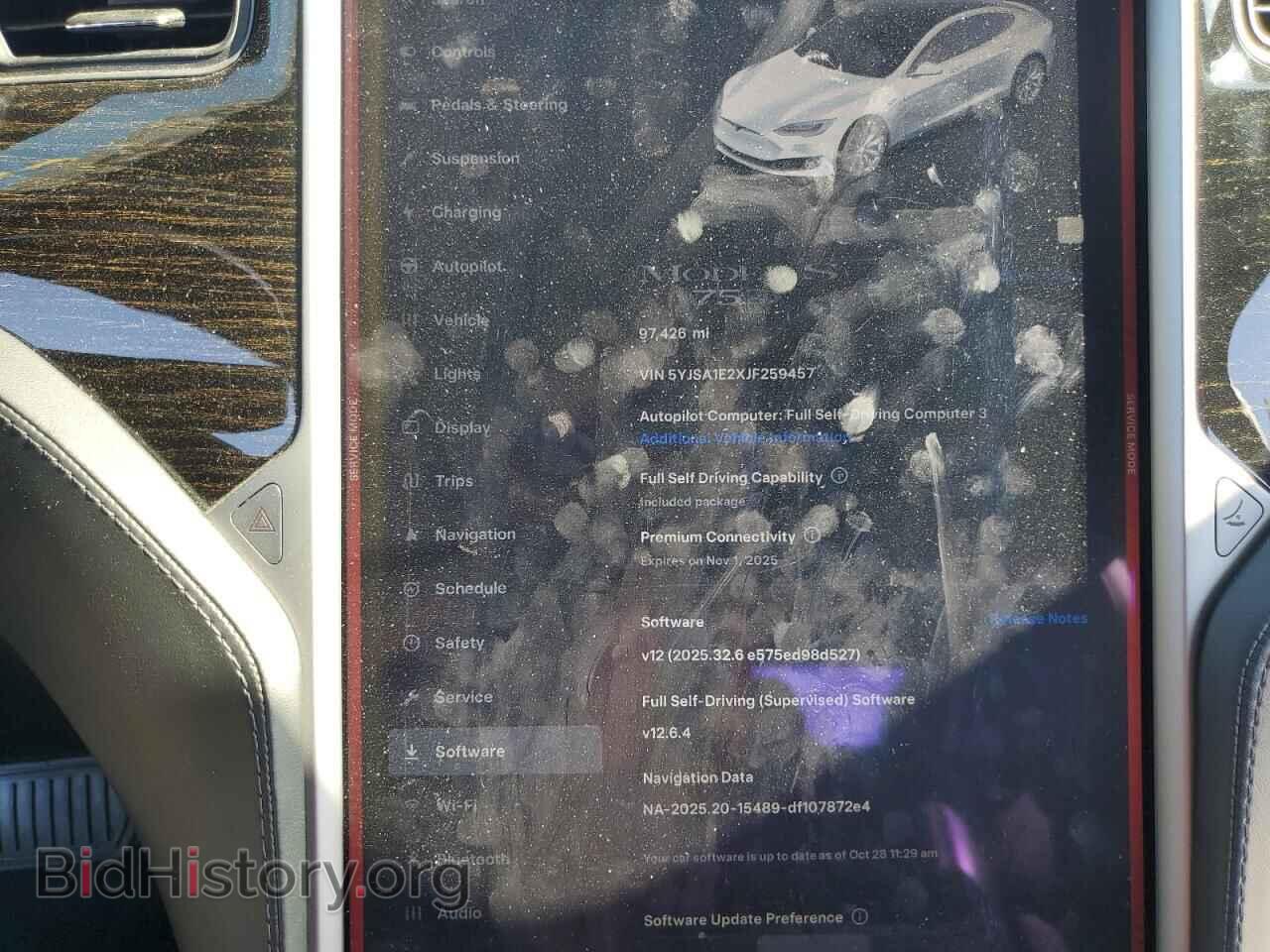 2018 TESLA MODEL S - VIN: 5YJSA1E2XJF259457 - Photo 9
