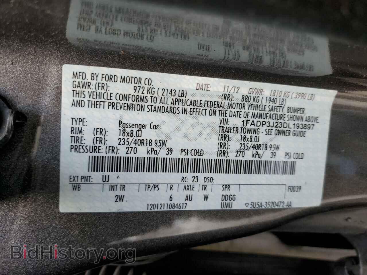 2013 FORD FOCUS - VIN: 1FADP3J23DL193897 - Фото 13
