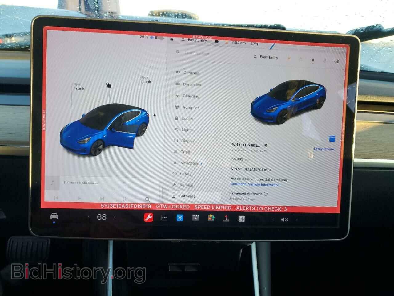 2018 TESLA MODEL 3 - VIN: 5YJ3E1EA5JF019619 - Photo 9