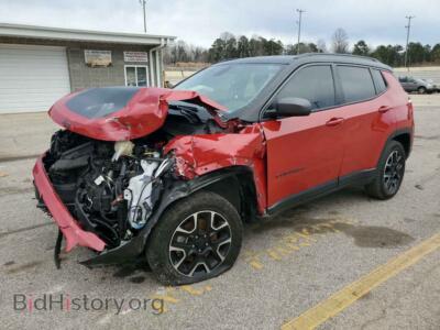 2020 Jeep COMPASS Trailhawk, red — VIN 3C4NJDDB4LT195436, Copart