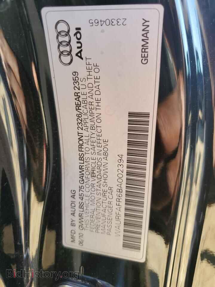 2011 AUDI A5 - VIN: WAURFAFR6BA002394 - Фото 13