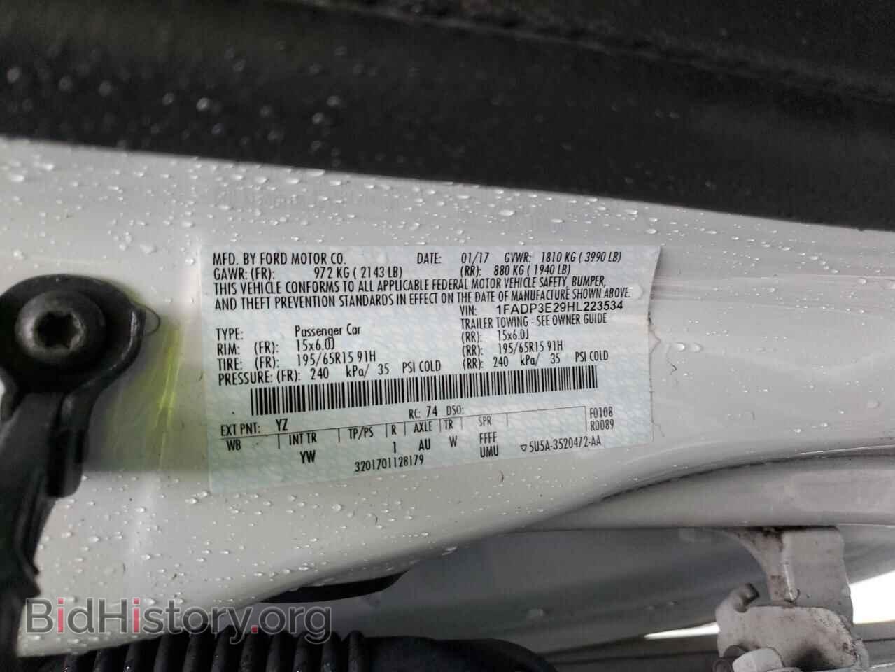 2017 FORD FOCUS - VIN: 1FADP3E29HL223534 - Photo 12