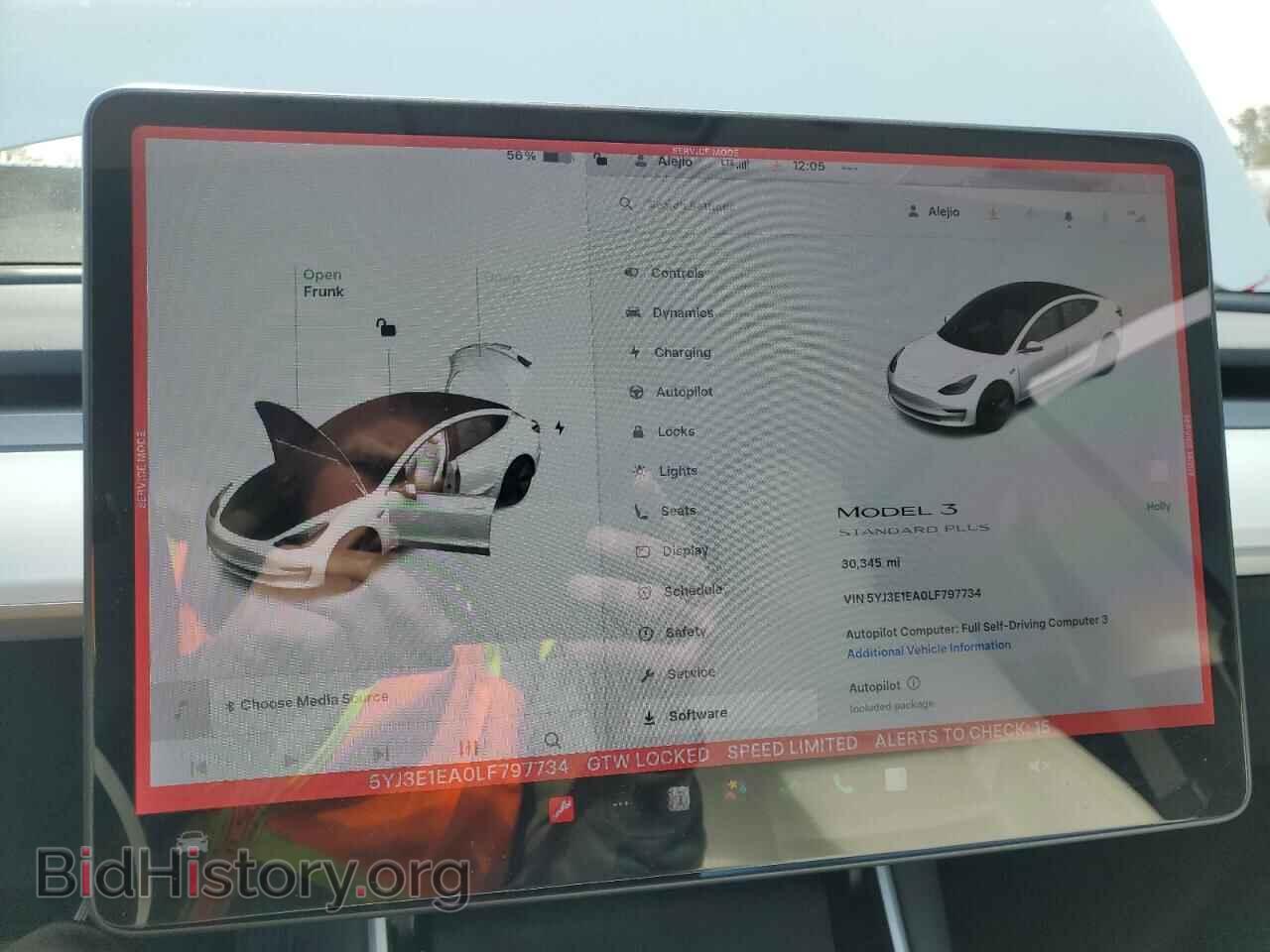 2020 TESLA MODEL 3 - VIN: 5YJ3E1EA0LF797734 - Фото 9