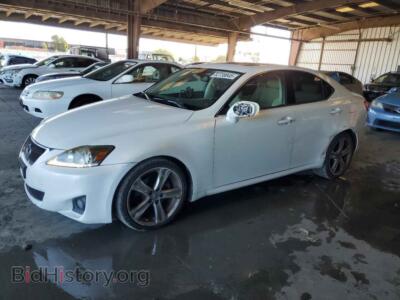 2012 Lexus IS 250, white — VIN JTHBF5C22C5161232, Copart