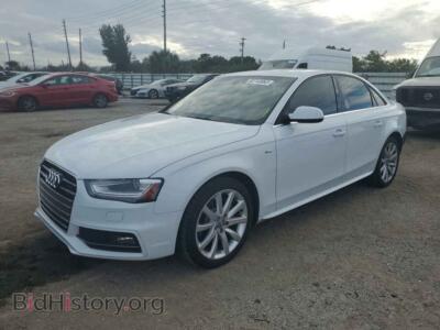2014 Audi A4 Premium, white — VIN WAUBFAFL2EN008333, Copart