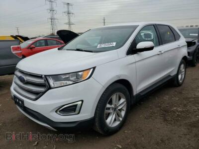 2015 Ford EDGE SEL, white — VIN 2FMTK4J90FBC30345, Copart