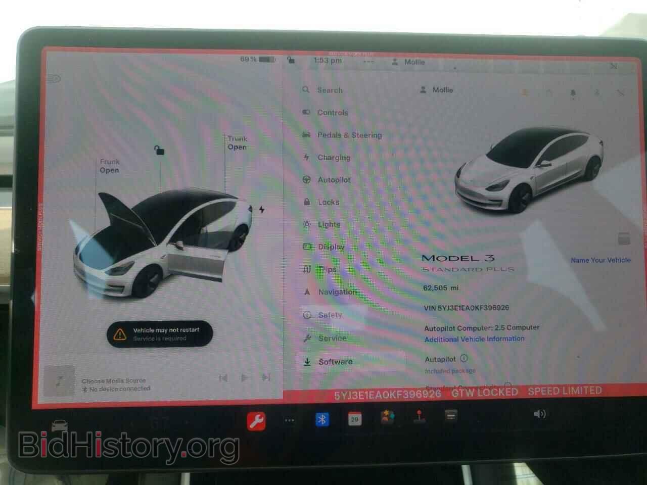 2019 TESLA MODEL 3 - VIN: 5YJ3E1EA0KF396926 - Photo 9