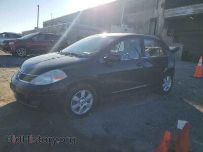 2007 Nissan VERSA S, black — VIN 3N1BC11E67L404758, Copart