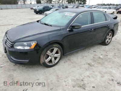 2012 Volkswagen PASSAT SE, черный — VIN 1VWBP7A39CC038672, Copart