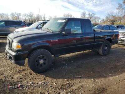 2011 Ford RANGER Super Cab, черный — VIN 1FTKR1EE6BPA70931, Copart