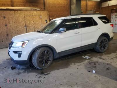 2018 Ford EXPLORER XLT, white — VIN 1FM5K8D83JGA75150, Copart