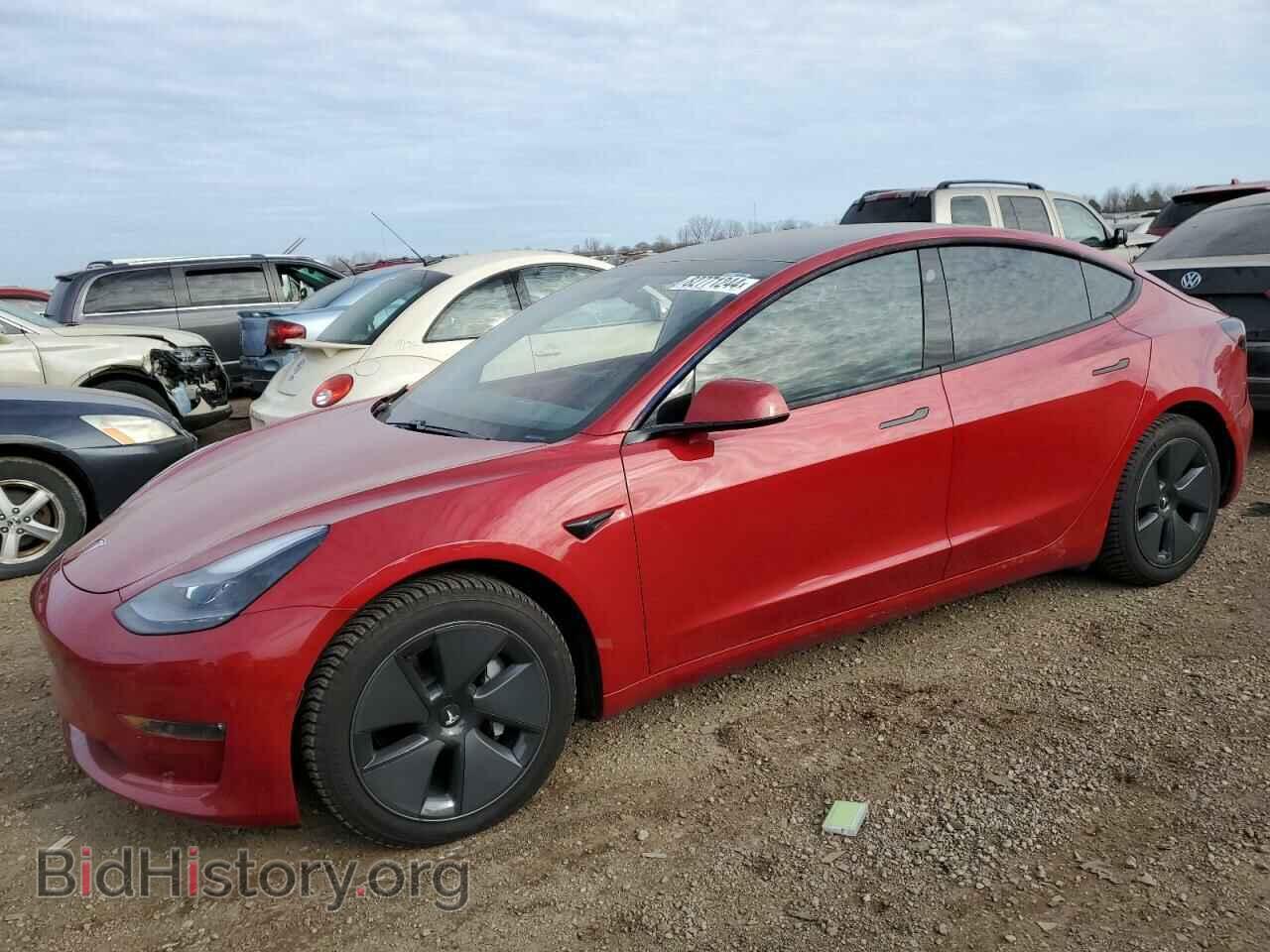Photo 5YJ3E1EB3MF035590 - TESLA MODEL 3 2021