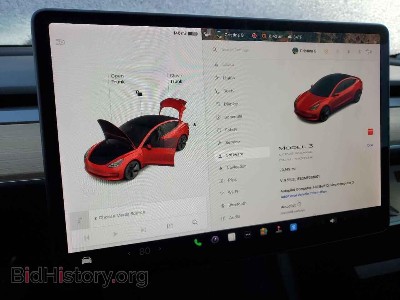 2021 TESLA MODEL 3 - VIN: 5YJ3E1EB0MF061001 - Photo 9