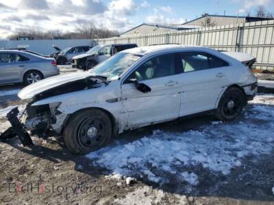 2014 Ford TAURUS Police Interceptor, белый — VIN 1FAHP2MK6EG182961, Copart