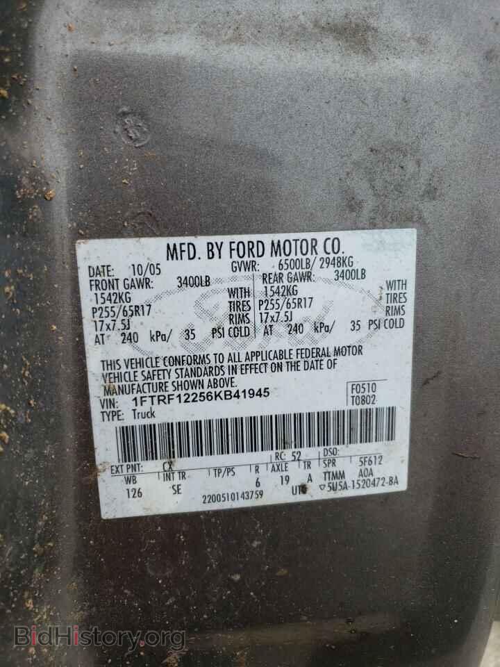 2006 FORD All Models - VIN: 1FTRF12256KB41945 - Photo 12