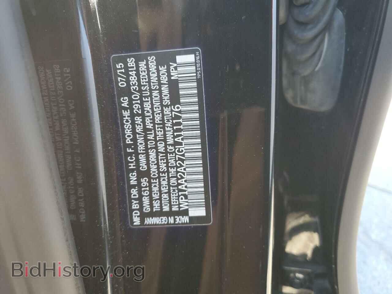 2016 PORSCHE CAYENNE - VIN: WP1AA2A27GLA11176 - Фото 13