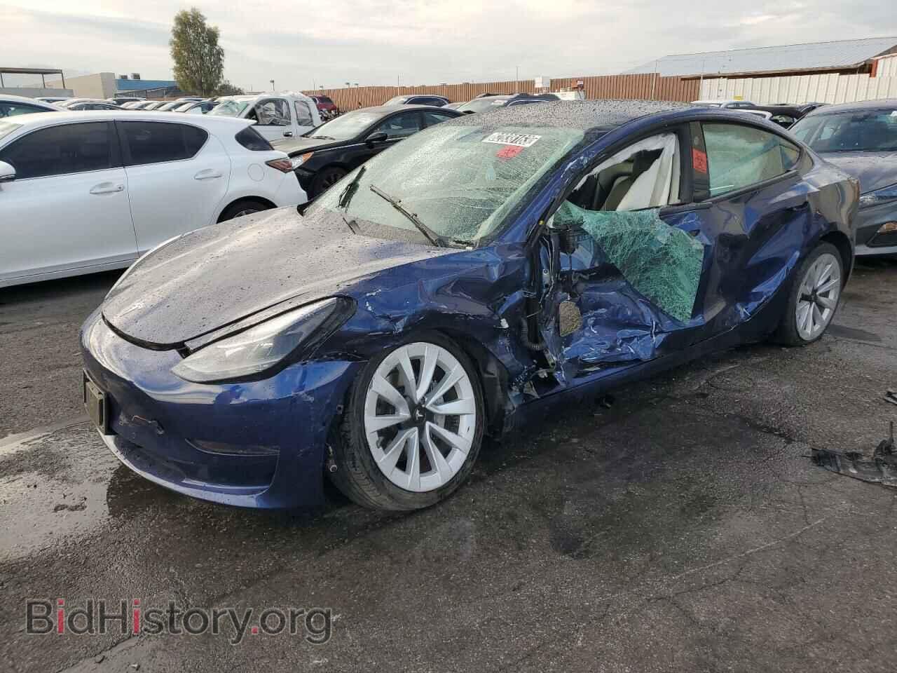 Фотография 5YJ3E1EBXNF186119 - TESLA MODEL 3 2022