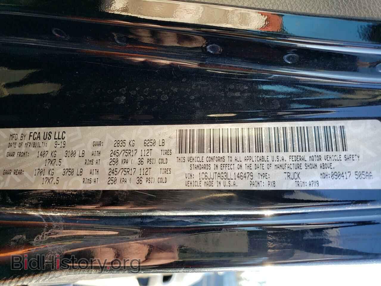 2020 JEEP GLADIATOR - VIN: 1C6JJTAG3LL146479 - Фото 12