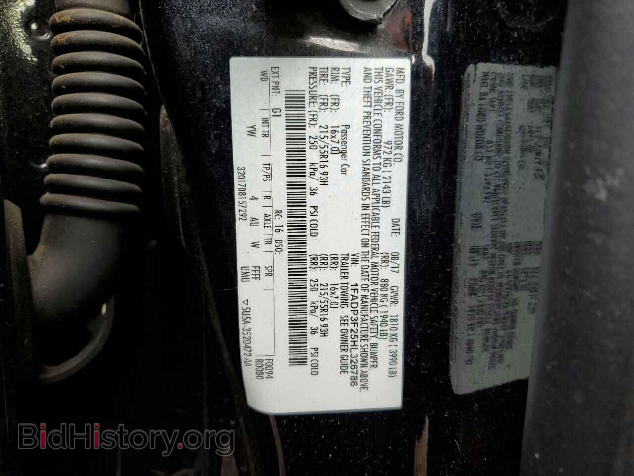 2017 FORD FOCUS - VIN: 1FADP3F25HL326786 - Фото 13