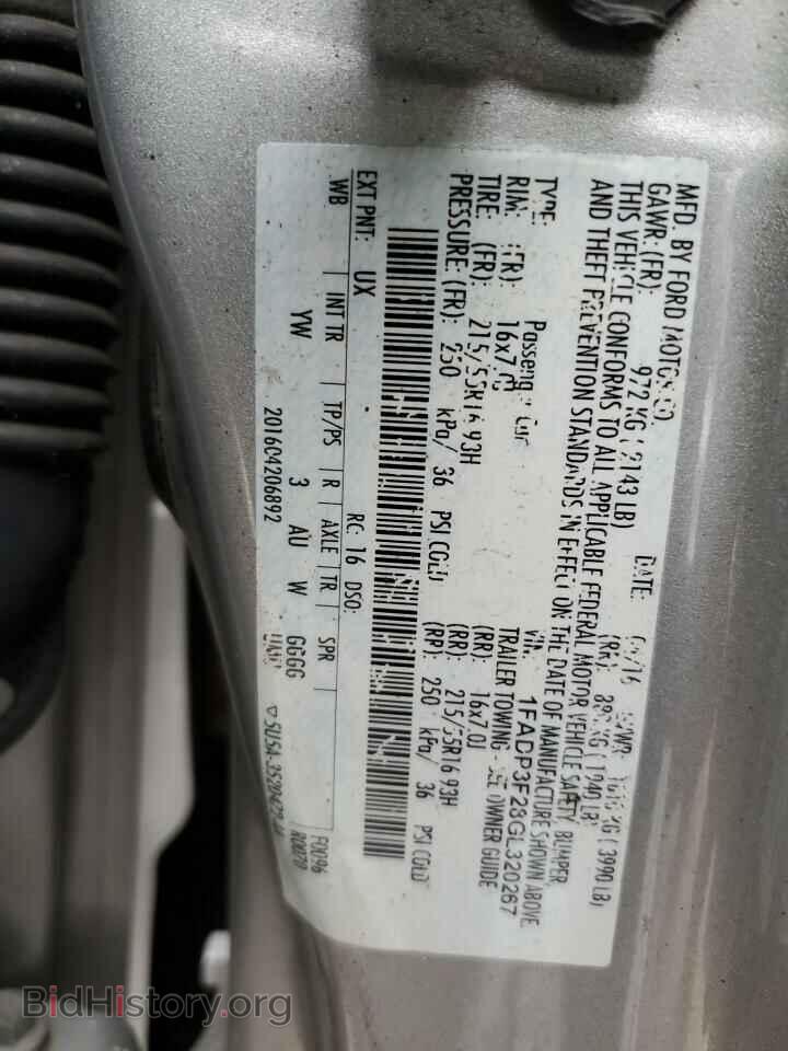 2016 FORD FOCUS - VIN: 1FADP3F28GL320267 - Фото 13
