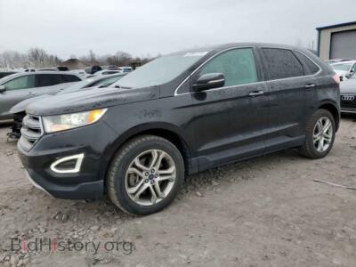 2015 Ford EDGE Titanium, black — VIN 2FMTK4K8XFBB34440, Copart