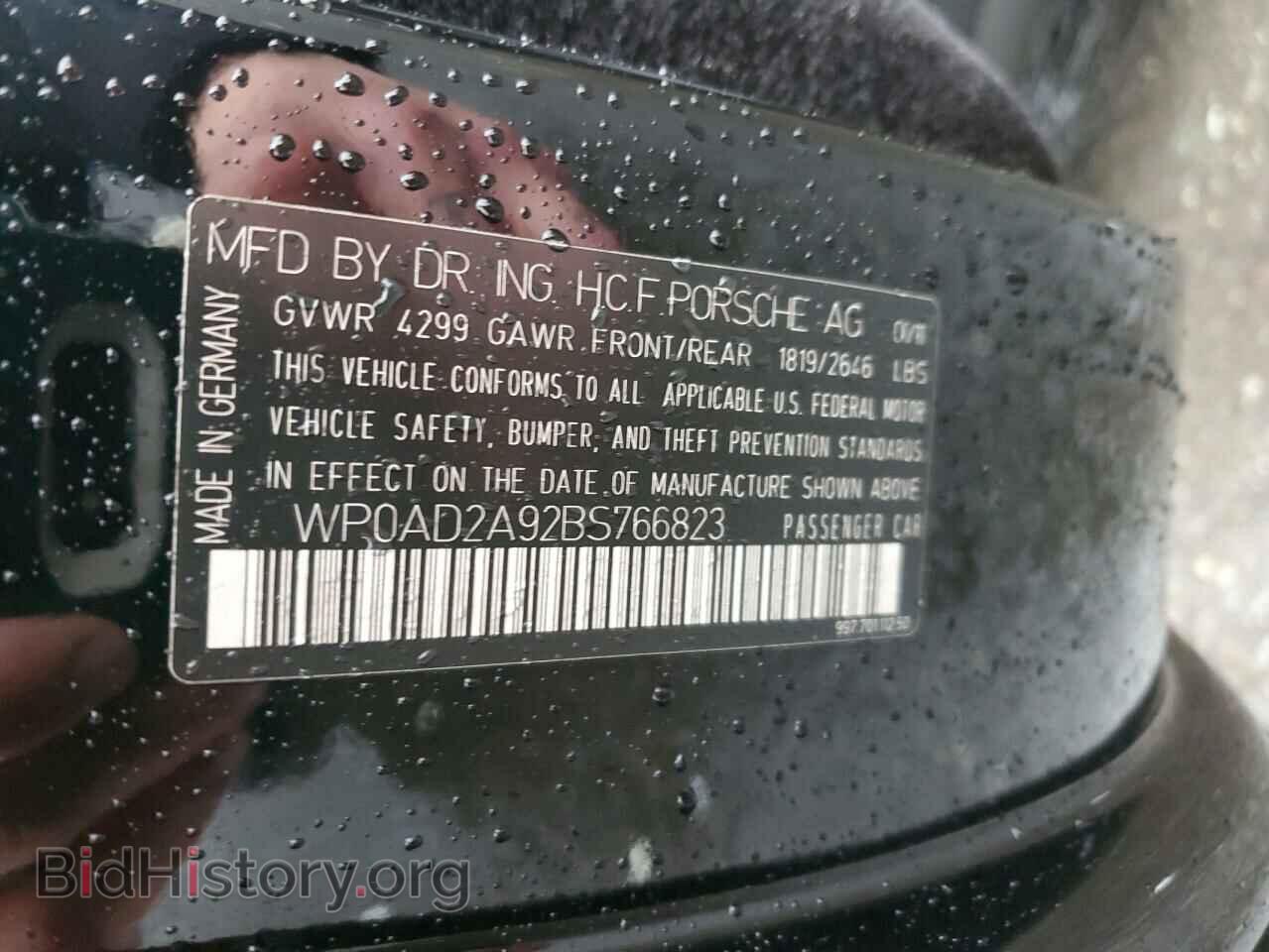 2011 PORSCHE 911 - VIN: WP0AD2A92BS766823 - Фото 12