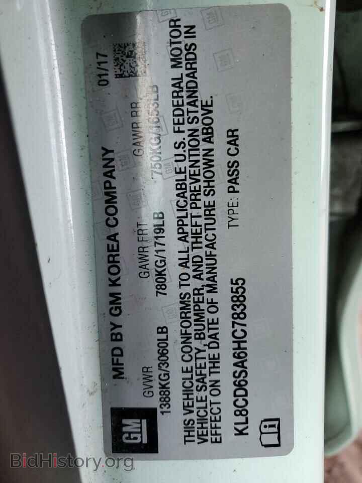 2017 CHEVROLET SPARK - VIN: KL8CD6SA6HC783855 - Фото 13