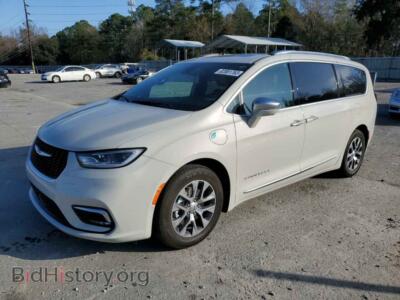 2021 Chrysler PACIFICA HYBRID PINNACLE, silver — VIN 2C4RC1N72MR565808, Copart