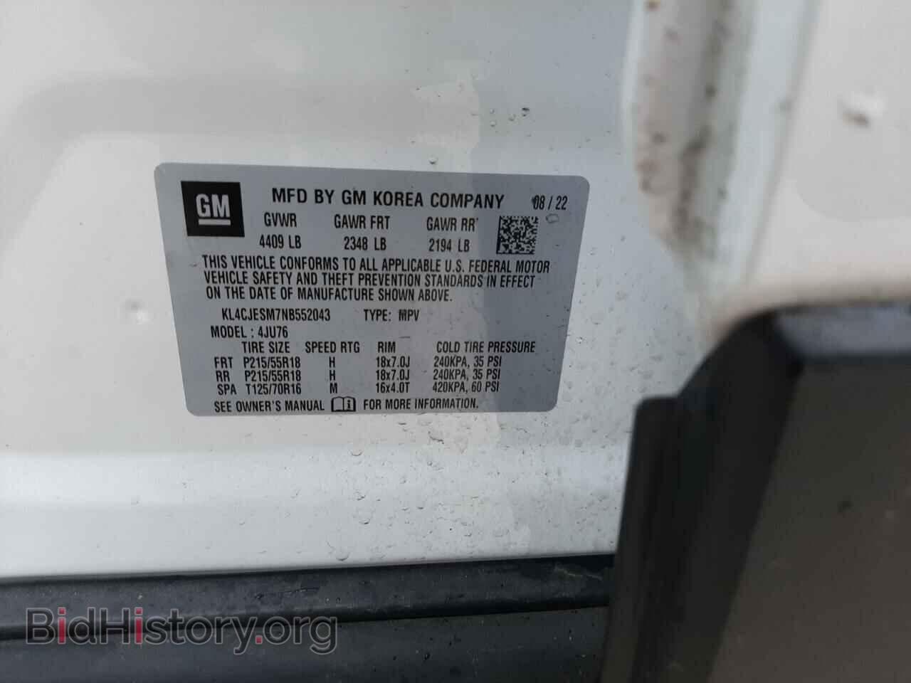 2022 BUICK ENCORE - VIN: KL4CJESM7NB552043 - Photo 14