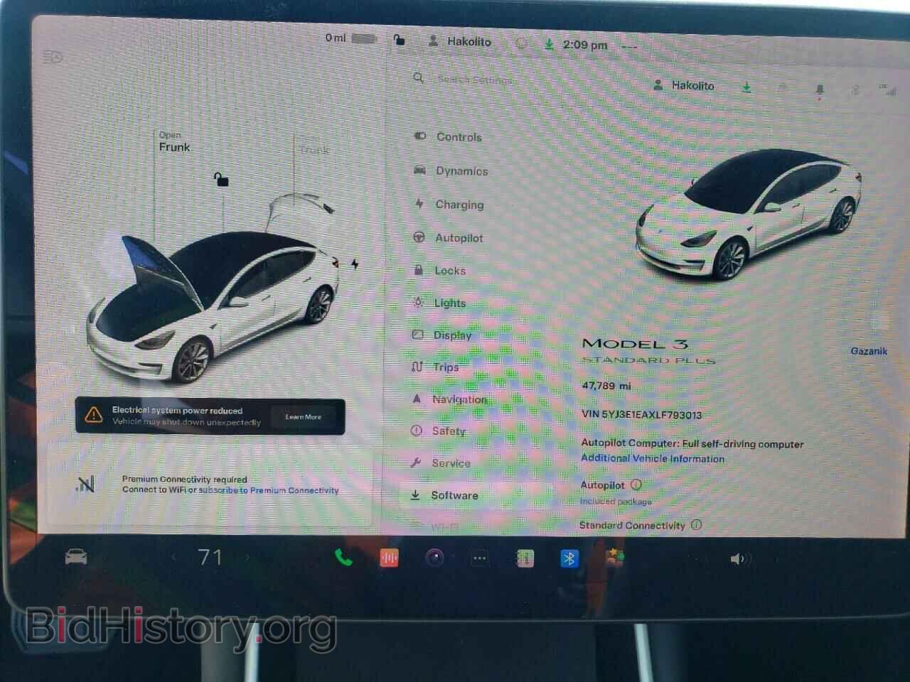 2020 TESLA MODEL 3 - VIN: 5YJ3E1EAXLF793013 - Фото 9