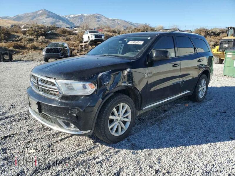 2015 Dodge DURANGO SXT (VIN 1C4RDJAG9FC133330) — photo 1 of 13, Copart, damage: side