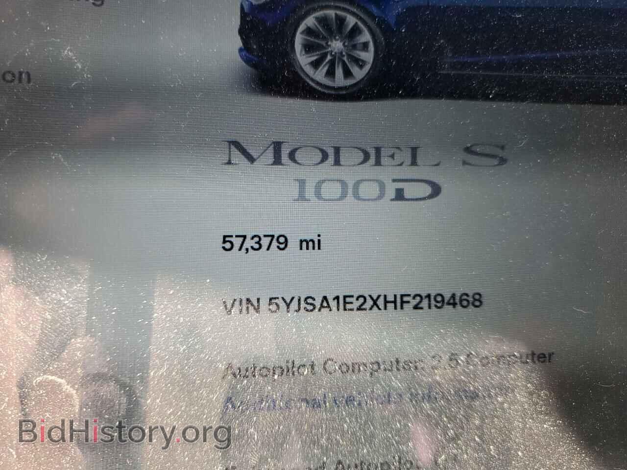 2017 TESLA MODEL S - VIN: 5YJSA1E2XHF219468 - Photo 9
